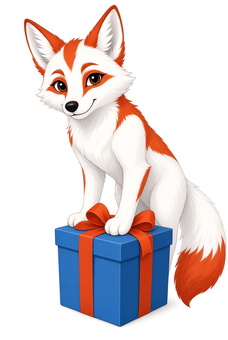 ReddFox with a gift for an online shop